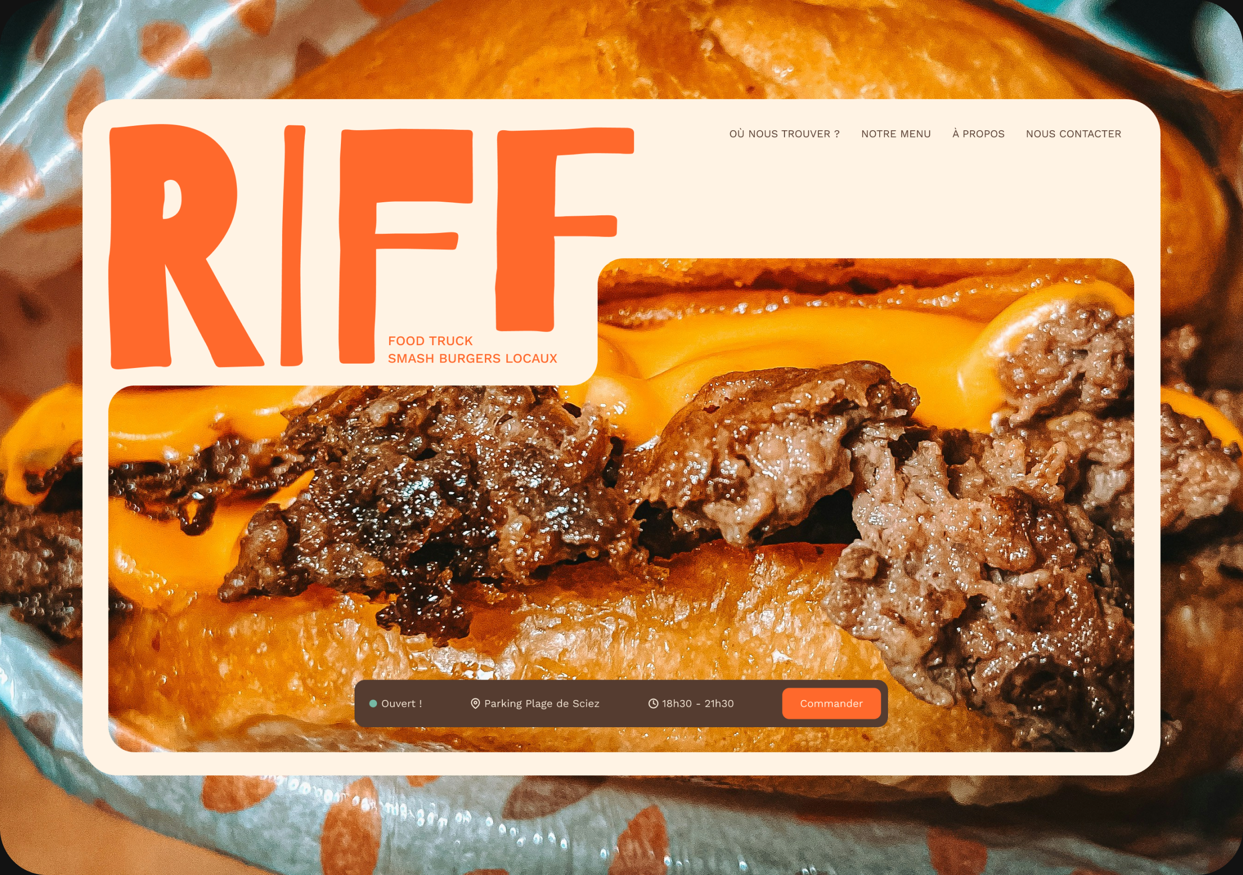 Site vitrine food truck RIFF